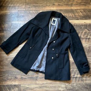 Nautica Double Breasted Peacoat - Black